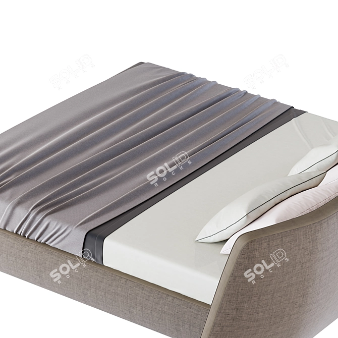 Title: Elegant Poliform REVER Bed for Luxurious Comfort 3D model image 4