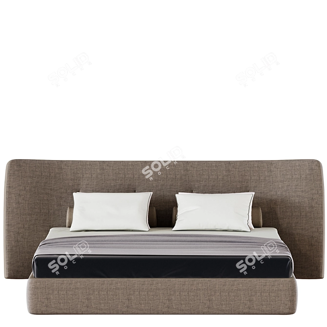 Title: Elegant Poliform REVER Bed for Luxurious Comfort 3D model image 5