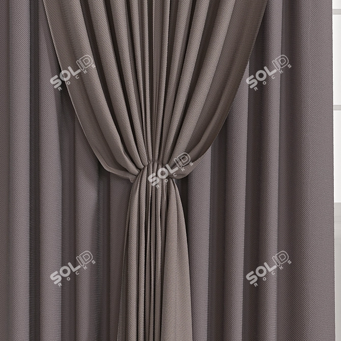 Elegant Drapery for Stunning Interiors 3D model image 2