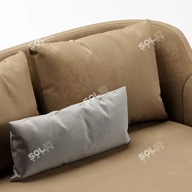 Title: Contemporary BELT Sofa by Minotti 3D model image 4