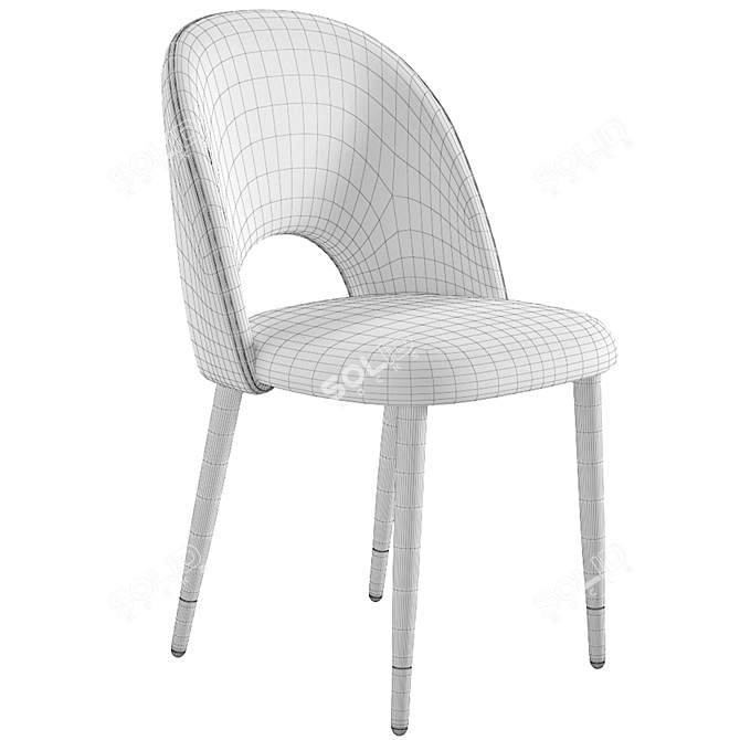 Elegant Iris Dining Chair by Kare Design 3D model image 6