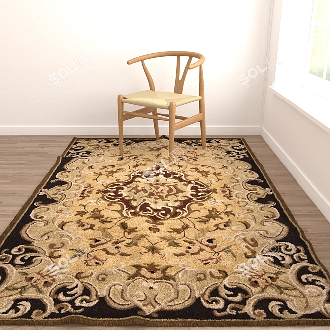 Versatile Rug Set: 8 Options 3D model image 5