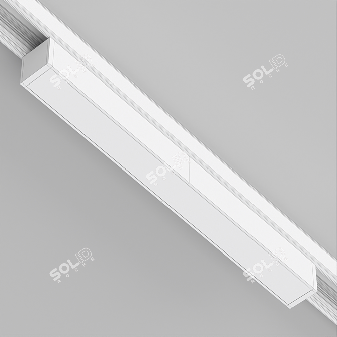 MAG-ORIENT-FLAT: Sleek DALI Track Luminaire 3D model image 3