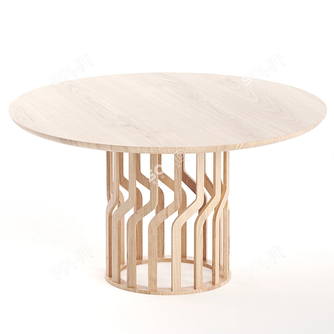 INTRECCIO Extendable Table by Potocco 3D model image 1