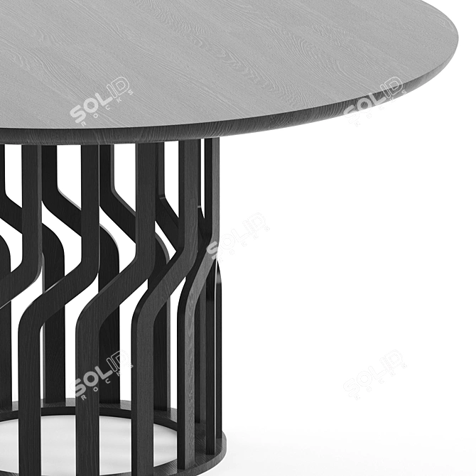 INTRECCIO Extendable Table by Potocco 3D model image 3