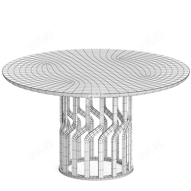 INTRECCIO Extendable Table by Potocco 3D model image 6