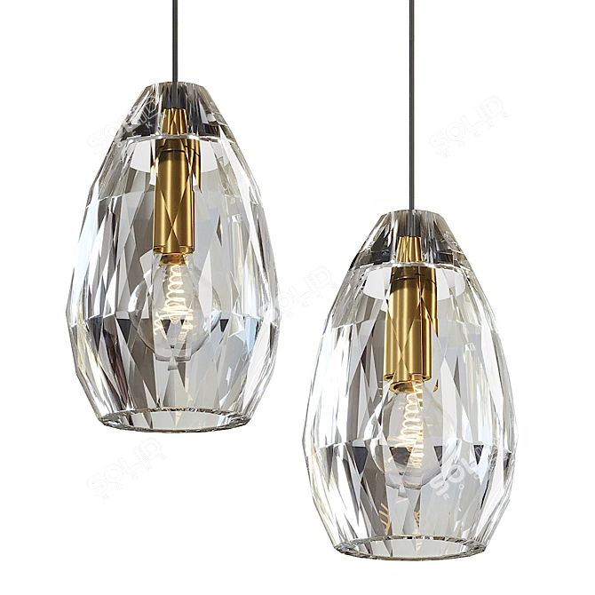 Modern VIA Pendant Light by Lampatron 3D model image 1