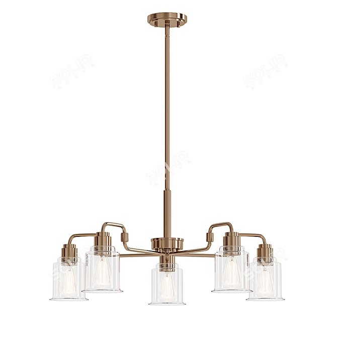 Elegant Aivian Chandelier: Versatile Design & Premium Quality 3D model image 1