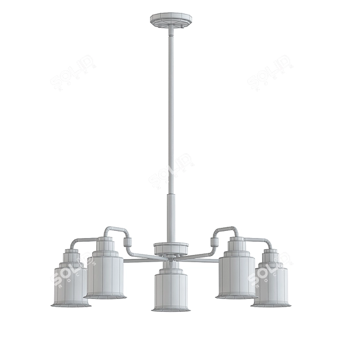 Elegant Aivian Chandelier: Versatile Design & Premium Quality 3D model image 2