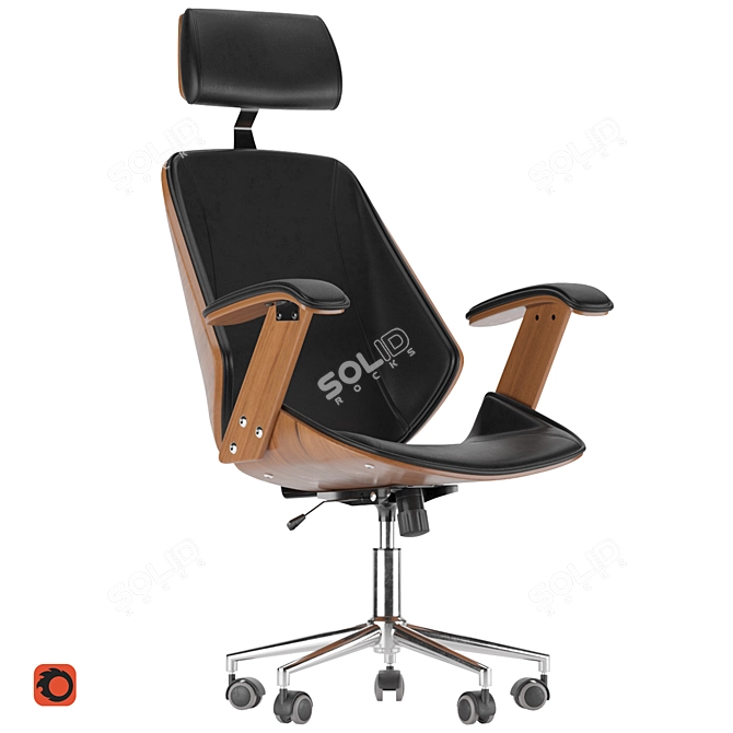 Orzech Chair: Modern PBR Design 3D model image 8