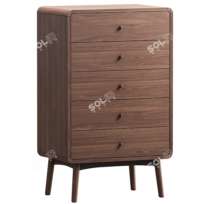 Modern Chest of Drawers - BOWEN 5 3D model image 1