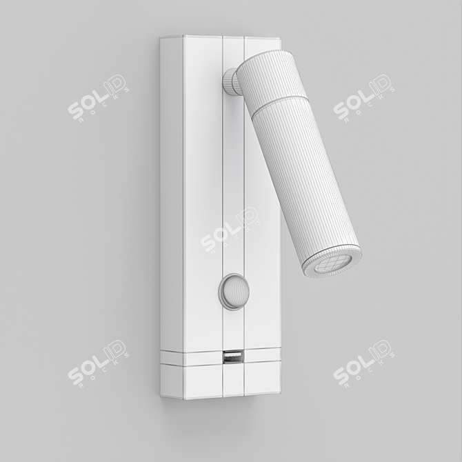 Narrow Beam Wall Spotlight with USB Charging Port 3D model image 3