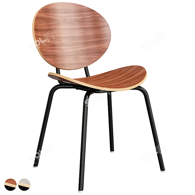 Contemporary LaLume-ST00268 Chair 3D model image 1