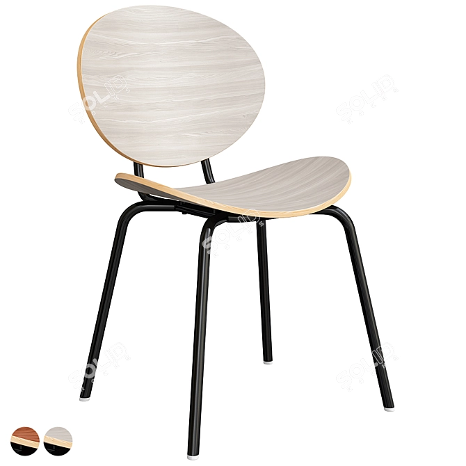 Contemporary LaLume-ST00268 Chair 3D model image 2