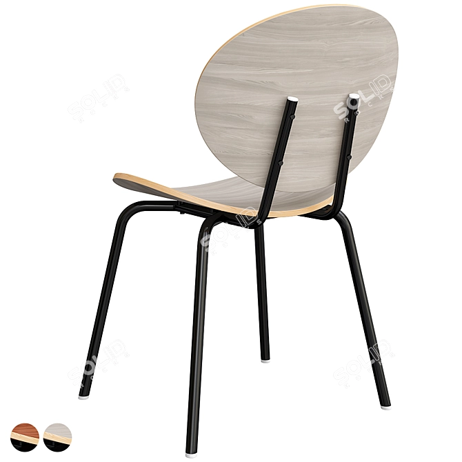 Contemporary LaLume-ST00268 Chair 3D model image 4