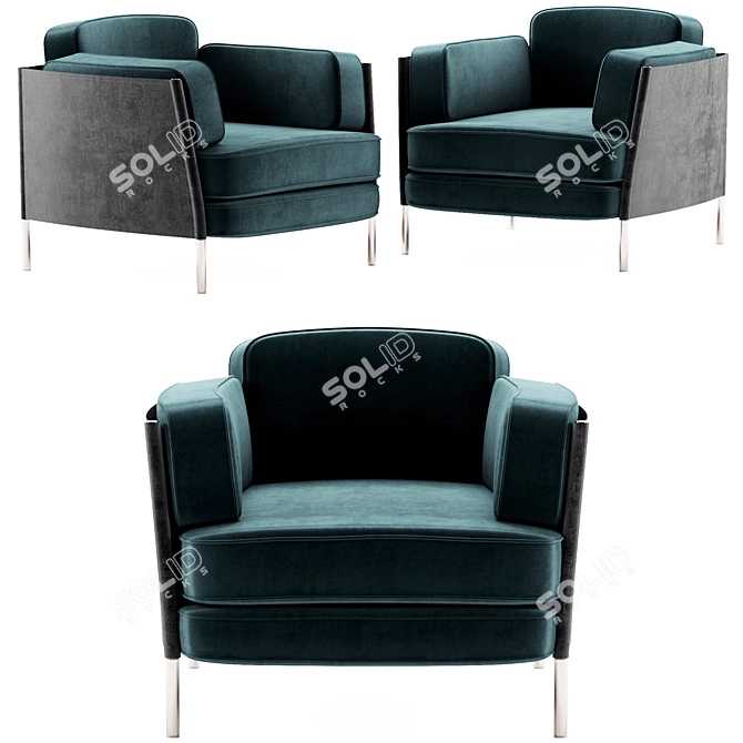 Elegant Comfort: Minotti SHELLEY 3D model image 2