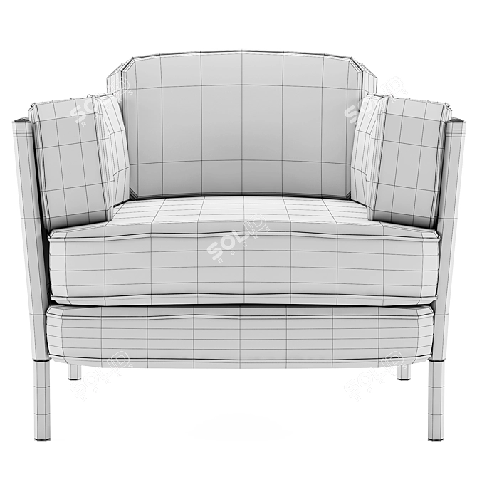 Elegant Comfort: Minotti SHELLEY 3D model image 4