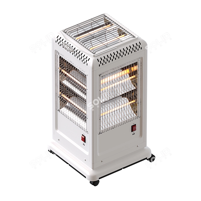 Compact 5-Direc Electric Heater 3D model image 3