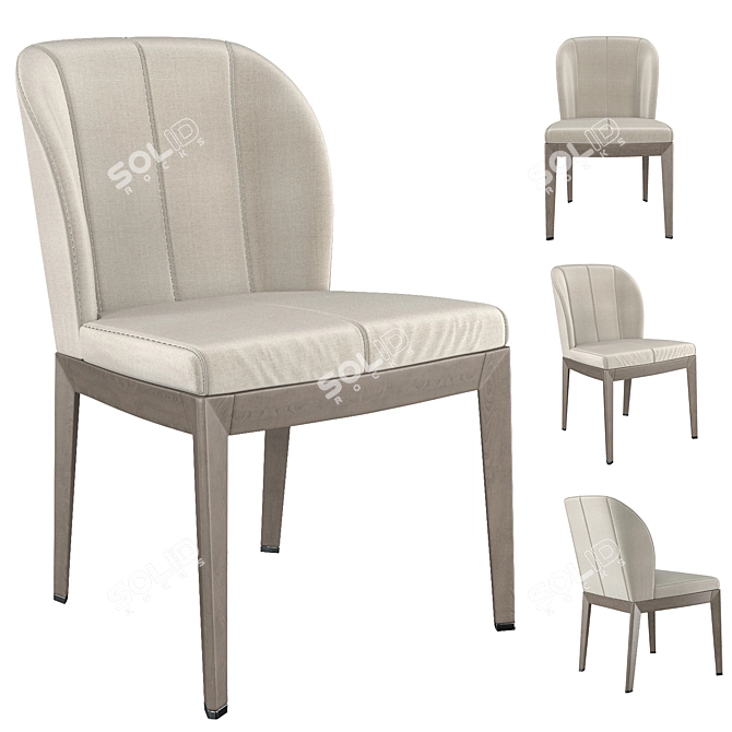 Giorgetti Classic Chair: Sleek Design, Highest Quality 3D model image 1