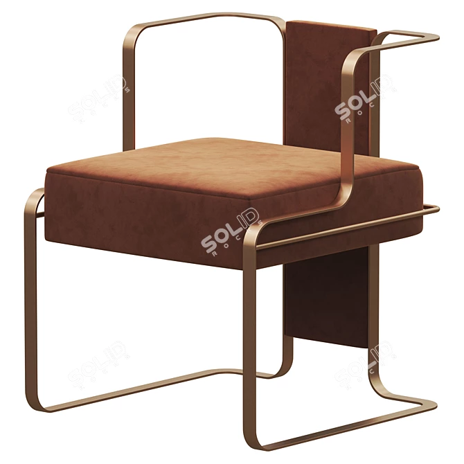 Modern Armchair for Stylish Comfort 3D model image 1