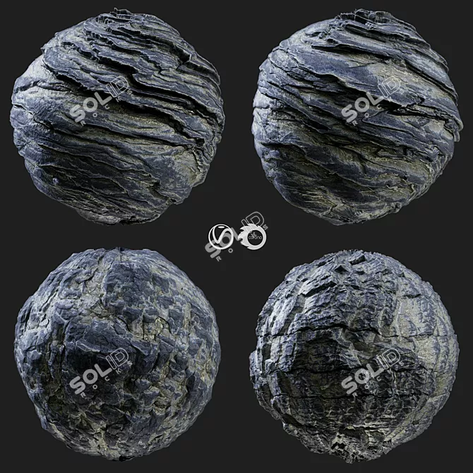 Rock PBR Seamless Materials 3D model image 1