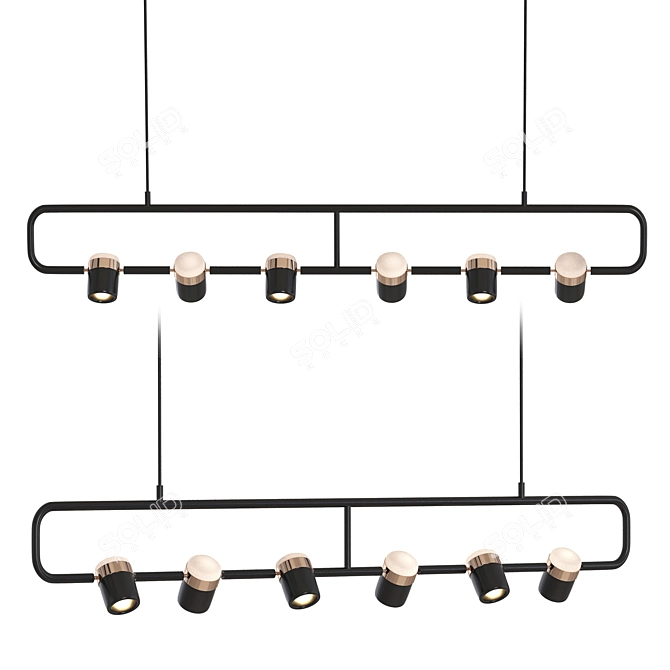 Modern Pendant Lighting BLANK_CH 3D model image 1