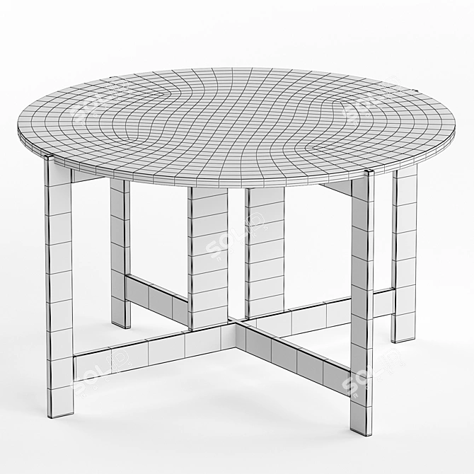 Minimalist Collector Table 3D model image 4