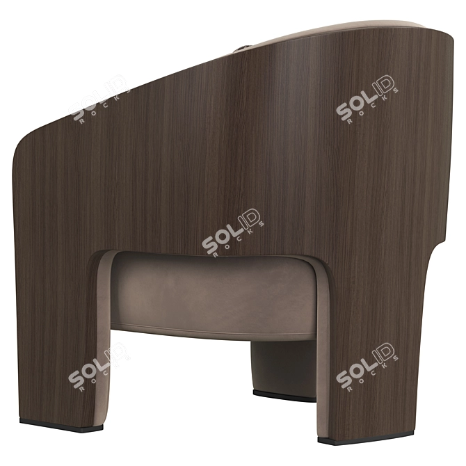 Marelli Chloe: Sleek and Stylish Armchair 3D model image 4