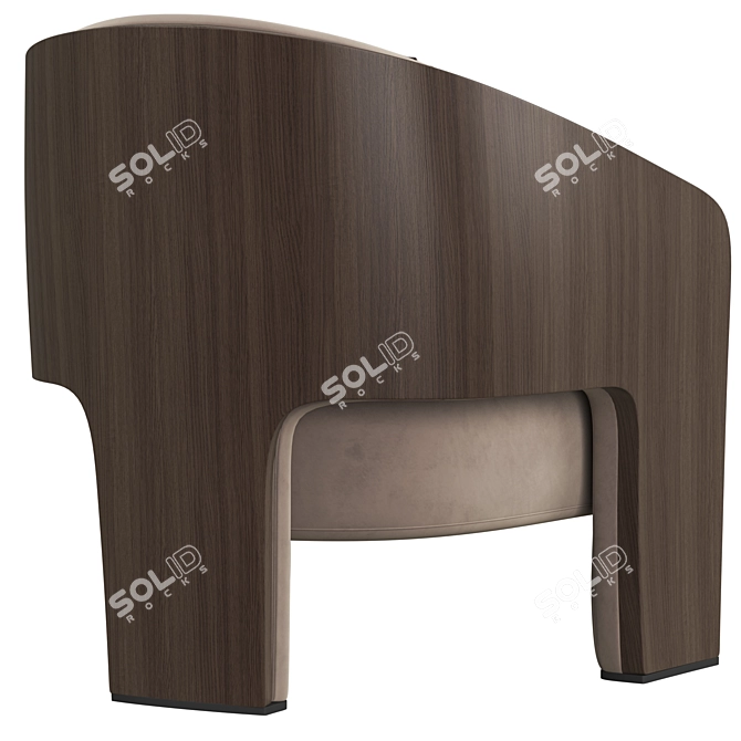 Marelli Chloe: Sleek and Stylish Armchair 3D model image 5