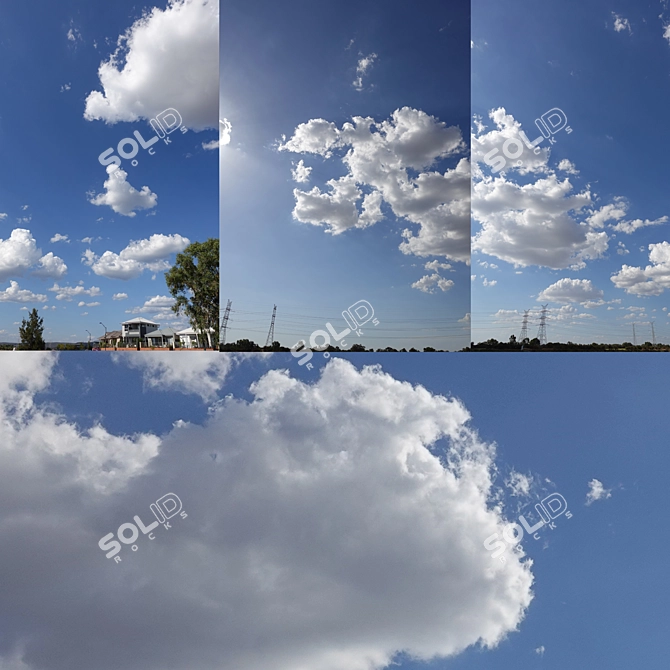 Blue Sky Panorama: 8K & 5K 3D model image 3