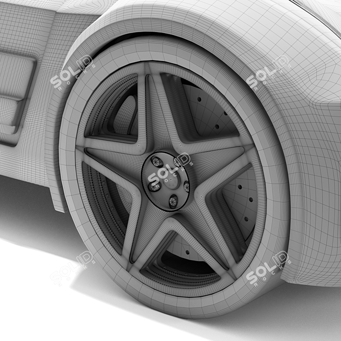 Cilek GTS Turbo Car Bed: Racing Dreams Come True! 3D model image 5
