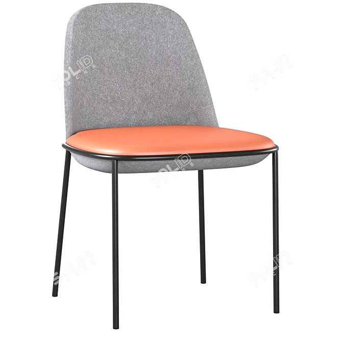 Cosmo Embrace Chair: Perfect Blend of Style and Comfort 3D model image 3