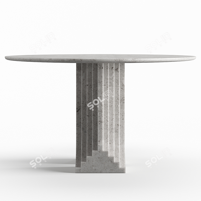 Modern Italian Marble Dining Table 3D model image 7