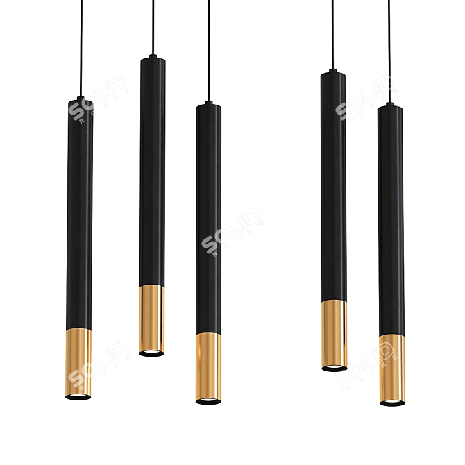 Modern Pendant Lamp: Sleek Design & Versatile 3D model image 1