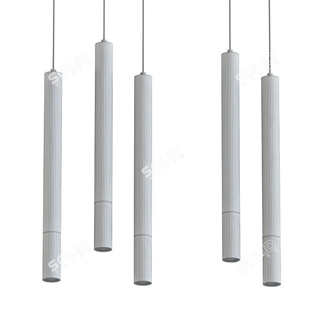 Modern Pendant Lamp: Sleek Design & Versatile 3D model image 2