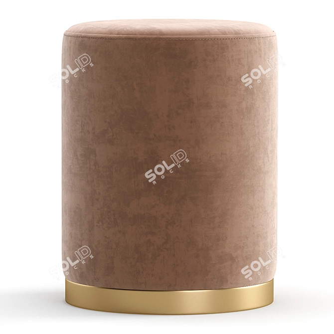 Elegant Pouf: Stylish and Versatile 3D model image 2