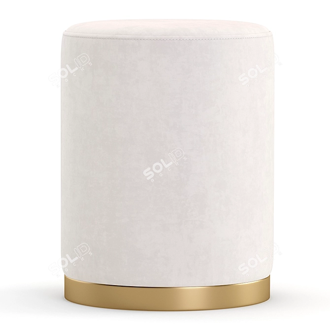 Elegant Pouf: Stylish and Versatile 3D model image 3