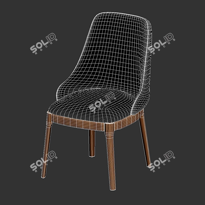 Modern Lounge Dining Set: Table & Fasmino Chairs 3D model image 3