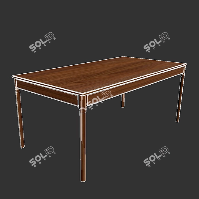 Modern Lounge Dining Set: Table & Fasmino Chairs 3D model image 4