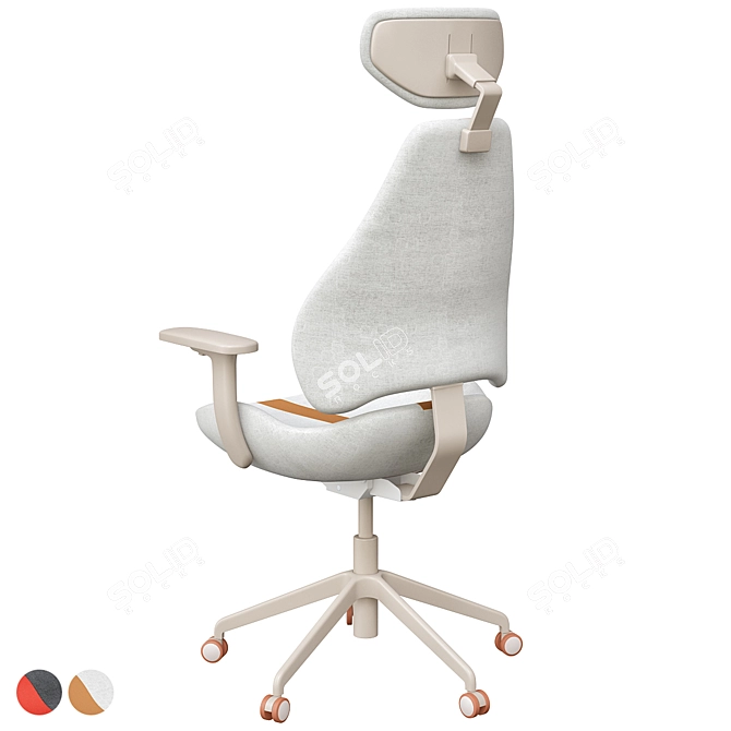 GRUPPSPEL Gaming Chair: Comfort and Style for Gamers 3D model image 4