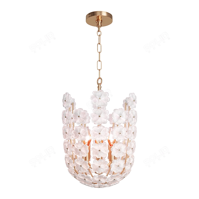 Elegant Regina Andrew Pendant 3D model image 1