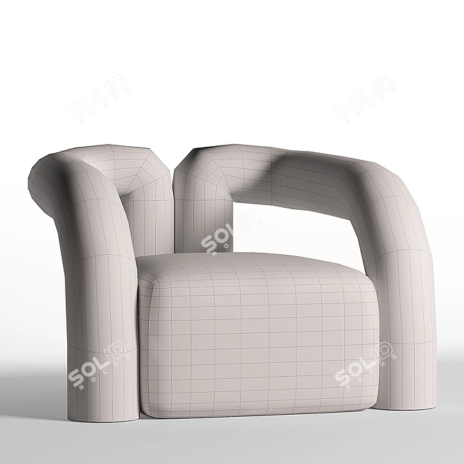 Lounge in Style: 2015 Lazy Chair 3D model image 4