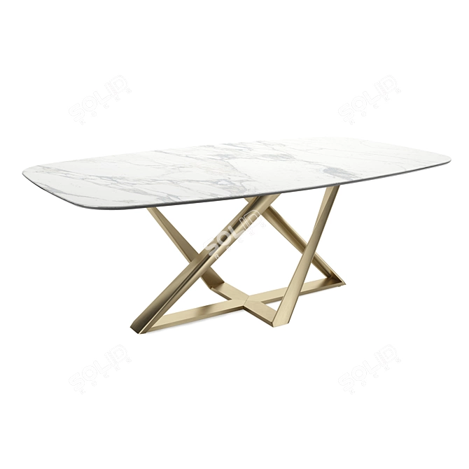 Modern Millennium Dining Table 3D model image 3