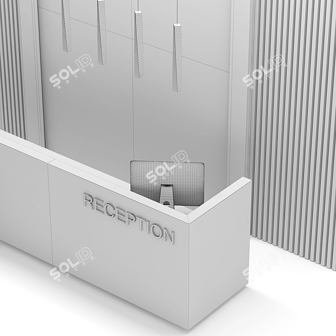 Sleek Reception 4: Simplify Your Space 3D model image 5