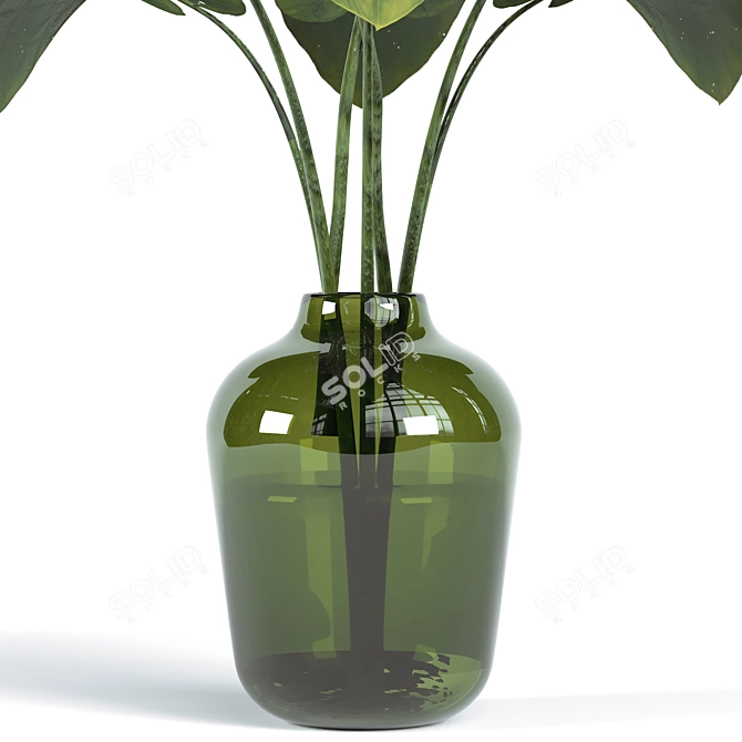 Indoor Blooms: Lush Bouquet Plant 3D model image 4