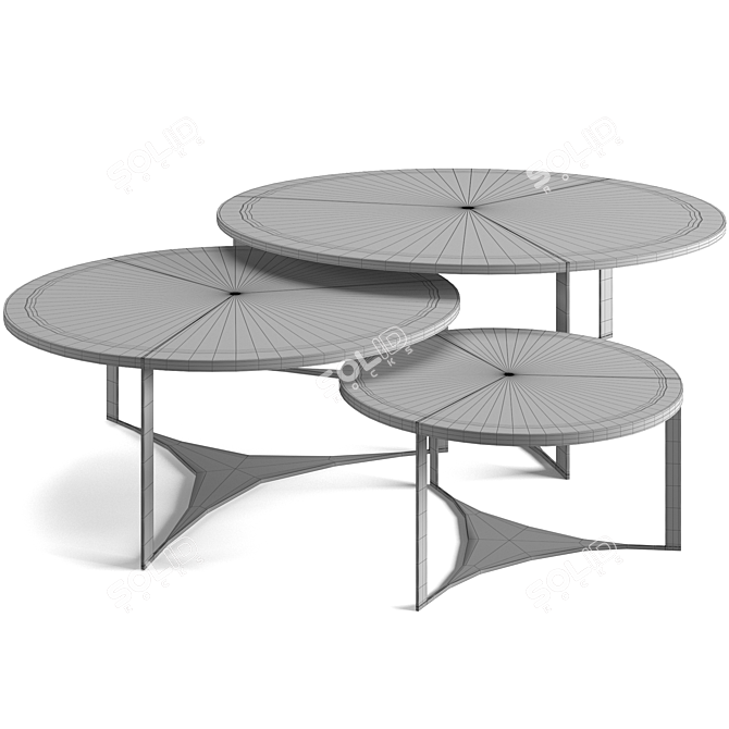 Fendi Casa Tolomeo Coffee Tables 3D model image 4