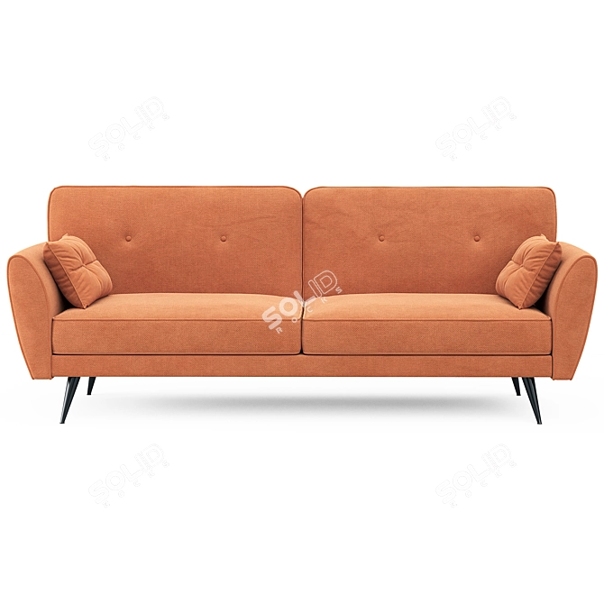 Edinburgh Orange Sofa Bed 3D model image 1