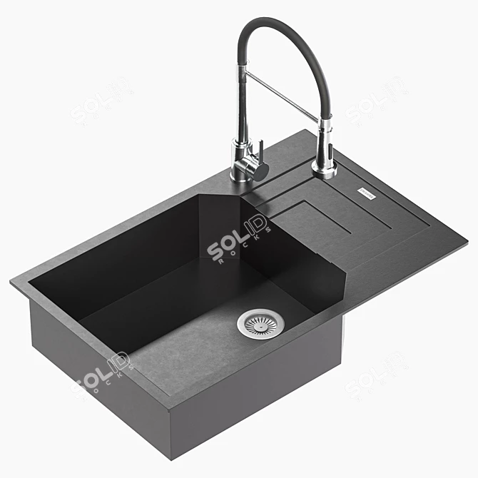 Franke 3-Pack Kitchen Sink: BFG 611 Onyx, UBG 611-62, BFG 651 3D model image 4