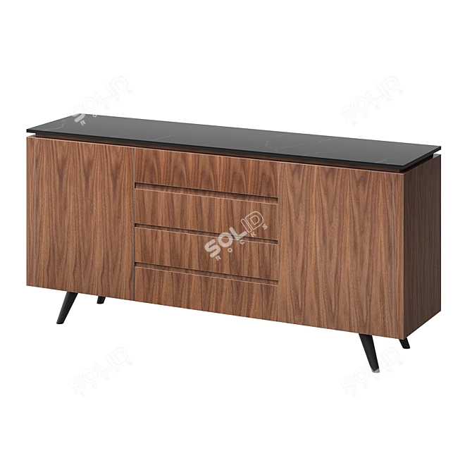 Nottingham Sideboard with Ceramic Top 3D model image 3