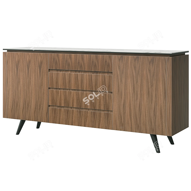 Nottingham Sideboard with Ceramic Top 3D model image 6